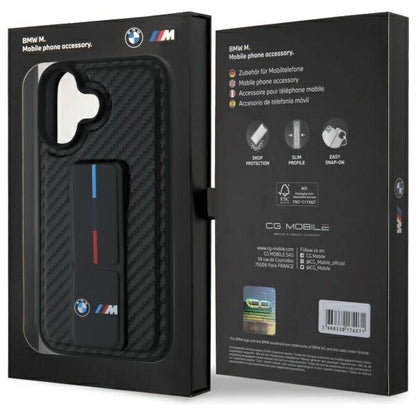 BMW M Grip Stand Smooth and Carbon case for iPhone 16 - black_7