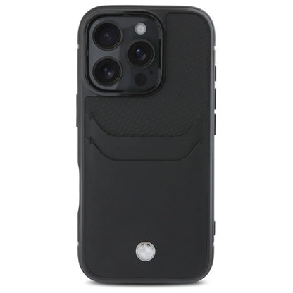 BMW Sign Leather Cardslot Case for iPhone 16 Pro Max - Black_2