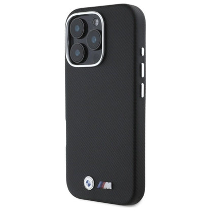 BMW M Edition Kevlar Wrapped Metal iPhone 16 Pro Max Case - Black_1