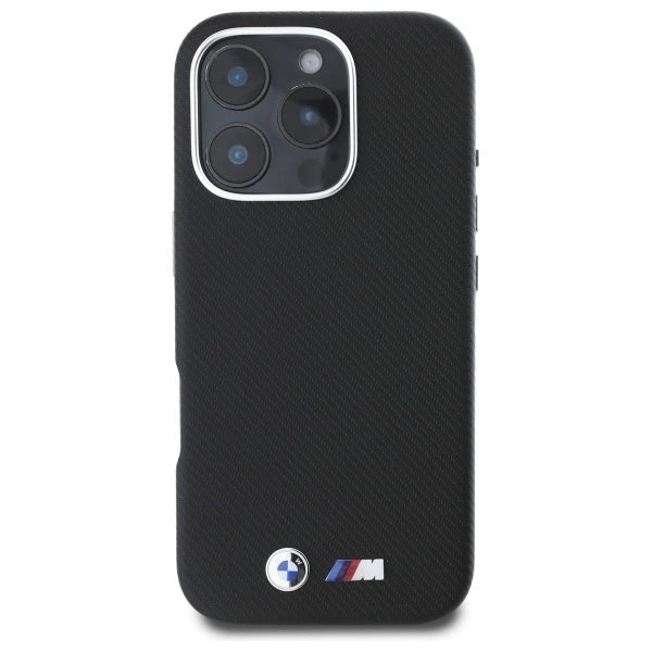 BMW M Edition Kevlar Wrapped Metal iPhone 16 Pro Max Case - Black_2