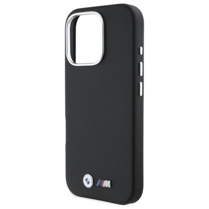 BMW M Edition Kevlar Wrapped Metal iPhone 16 Pro Max Case - Black_5