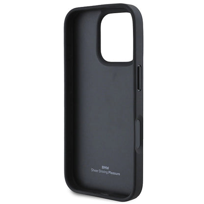 BMW Leather Hot Stamp iPhone 16 Pro Max Case - Black_6