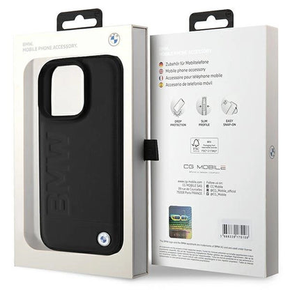 BMW Leather Hot Stamp iPhone 16 Pro Max Case - Black_7