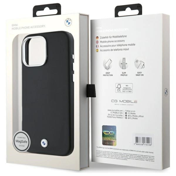 BMW Sign Full Wrapped Metal MagSafe Case for iPhone 16 Pro Max - Black_7
