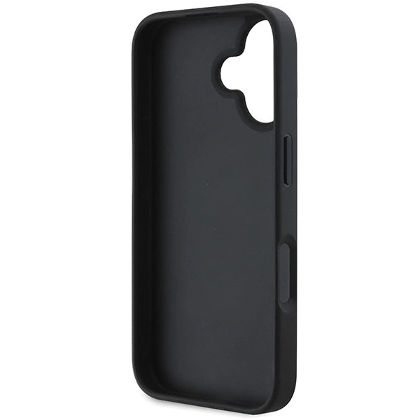 DKNY Checkered Pattern &amp; Printed Stripes case for iPhone 16 - black_6