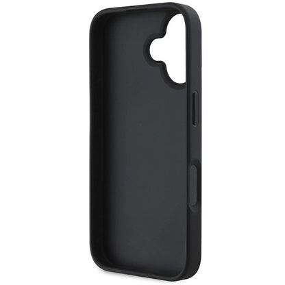DKNY Checkered Pattern &amp; Printed Stripes case for iPhone 16 - black_6