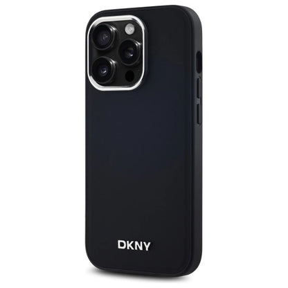 DKNY Plain Logo MagSafe iPhone 14 Pro Case - Black_1