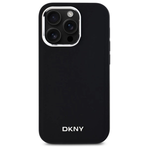 DKNY Plain Logo MagSafe iPhone 14 Pro Case - Black_2