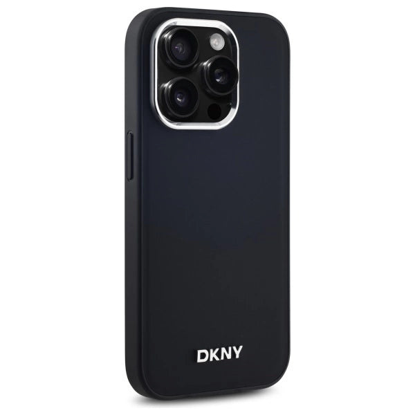 DKNY Plain Logo MagSafe iPhone 14 Pro Case - Black_3