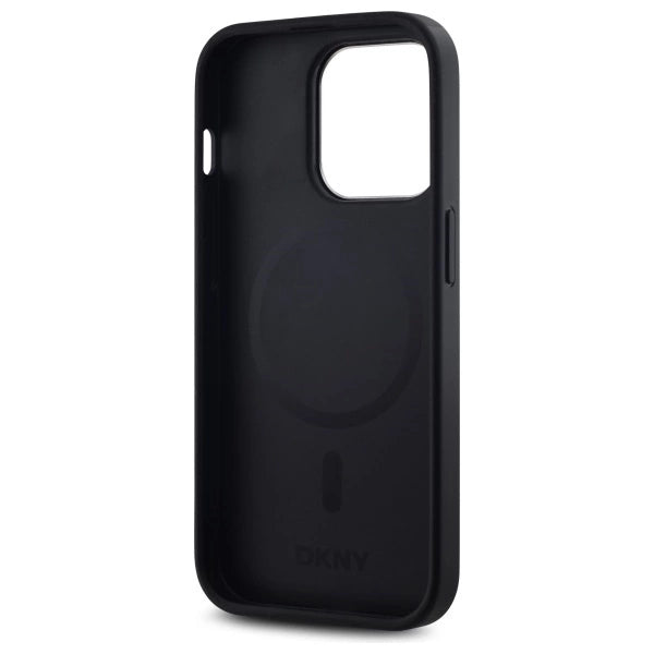 DKNY Plain Logo MagSafe iPhone 14 Pro Case - Black_6