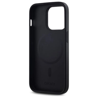 DKNY Plain Logo MagSafe iPhone 14 Pro Case - Black_6