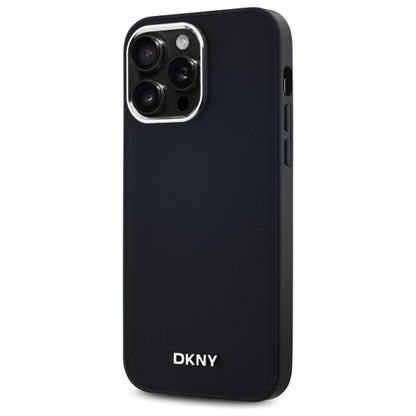 DKNY Plain Logo MagSafe iPhone 14 Pro Max Case - Black_1