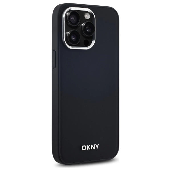 DKNY Plain Logo MagSafe iPhone 14 Pro Max Case - Black_3