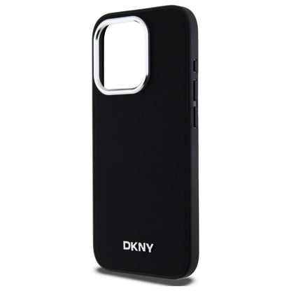 DKNY Plain Logo MagSafe iPhone 15 Pro Case - Black_5