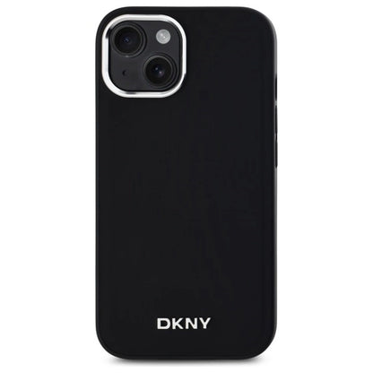 DKNY Plain Logo MagSafe iPhone 15 Case - Black_2
