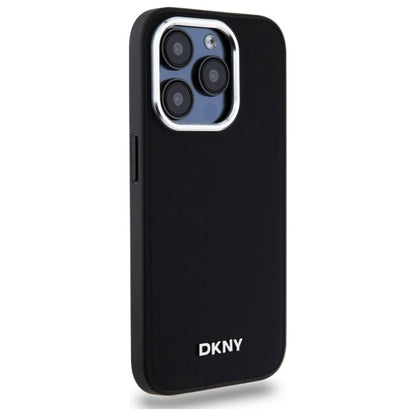 DKNY Plain Logo MagSafe iPhone 15 Pro Max Case - Black_3