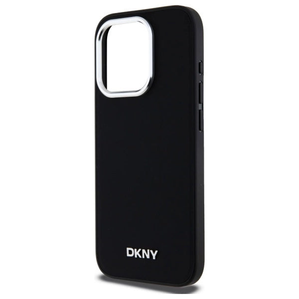 DKNY Plain Logo MagSafe iPhone 15 Pro Max Case - Black_5