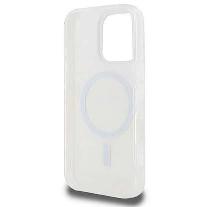DKNY Repeat Texture Pattern &amp; Stripe MagSafe iPhone 16 Pro Case - Pink_6