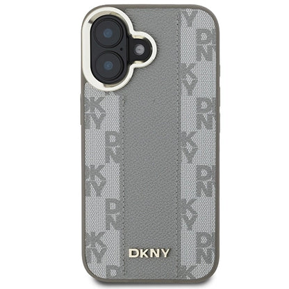 DKNY Checkered Pattern Magsafe iPhone 16 Case - Beige_2