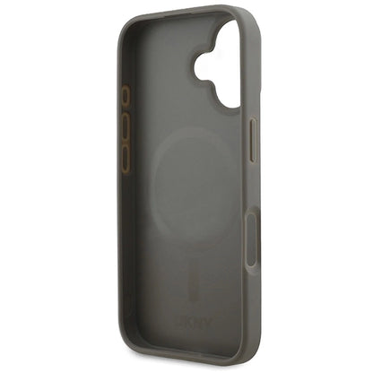 DKNY Checkered Pattern Magsafe iPhone 16 Case - Beige_6