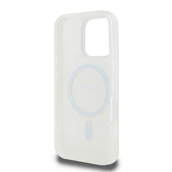 DKNY Repeat Texture Pattern With Stripe iPhone 16 Pro Max Case - Pink_6