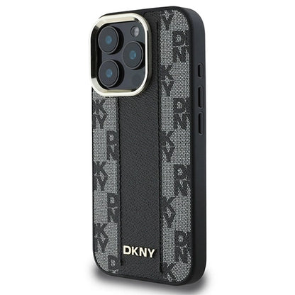 DKNY Checkered Pattern Magsafe iPhone 16 Pro Max Case - Black_1