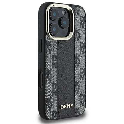 DKNY Checkered Pattern Magsafe iPhone 16 Pro Max Case - Black_3