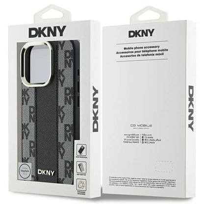 DKNY Checkered Pattern Magsafe iPhone 16 Pro Max Case - Black_7