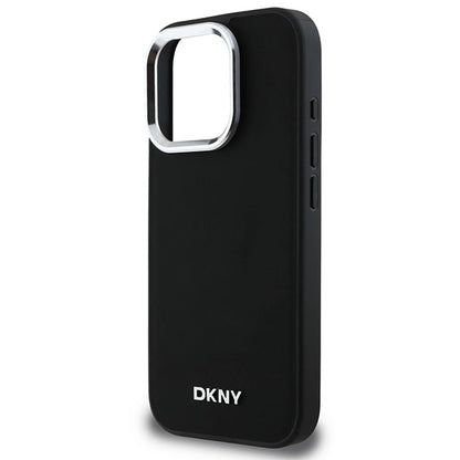 DKNY Plain Silver Logo MagSafe iPhone 16 Pro Max Case - Black_5