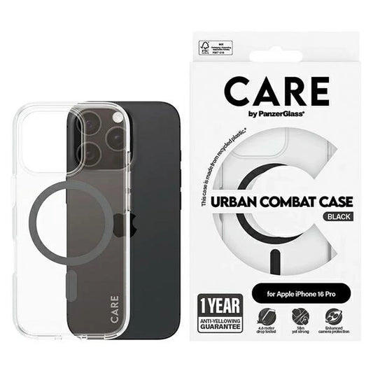 CARE by PanzerGlass Flagship Case iPhone 16 Pro 6.3"" czarny/black MagSafe 1346_0