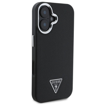 Guess Grained Triangle MagSafe case for iPhone 16 - black_3