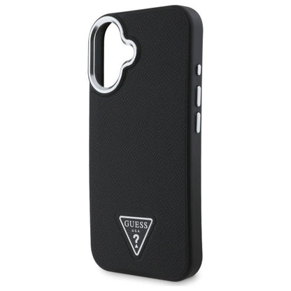 Guess Grained Triangle MagSafe case for iPhone 16 - black_5