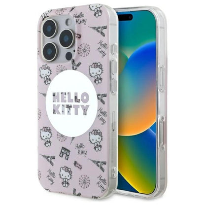 Hello Kitty IML All Over Paris Magsafe iPhone 16 Pro Case - Pink_0