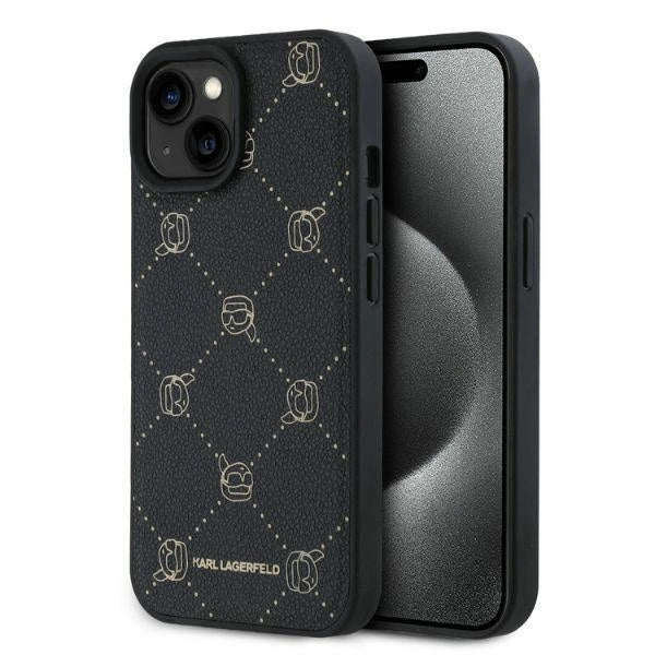 Karl Lagerfeld Magsafe Karl Head iPhone 15 Case - Black_0