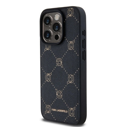 Karl Lagerfeld Magsafe Karl Head Case for iPhone 15 Pro Max - Black_2