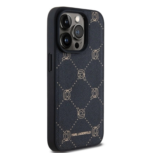 Karl Lagerfeld Magsafe Karl Head Case for iPhone 15 Pro Max - Black_3