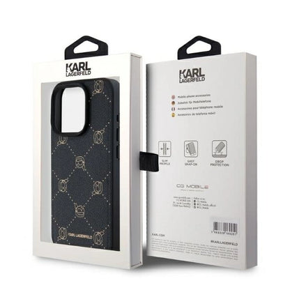 Karl Lagerfeld Magsafe Karl Head Case for iPhone 15 Pro Max - Black_4