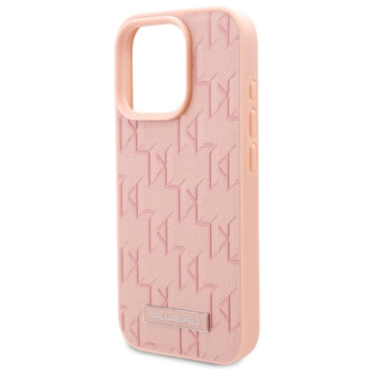 Karl Lagerfeld Hot Stamp Magsafe iPhone 16 Pro Case - Pink_5