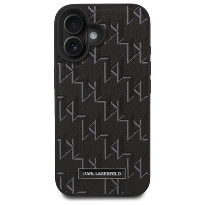 Karl Lagerfeld Hot Stamp Magsafe iPhone 16 Plus Case - Black_2