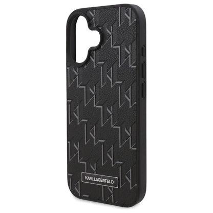 Karl Lagerfeld Hot Stamp Magsafe iPhone 16 Plus Case - Black_5