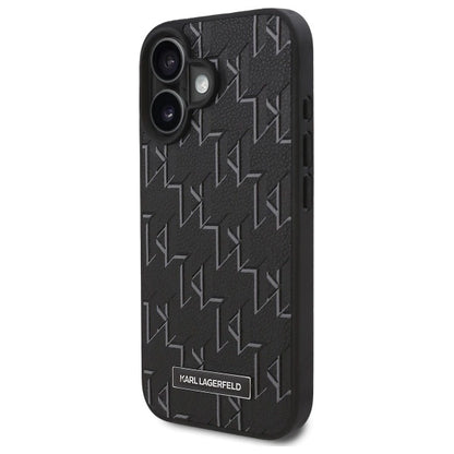 Karl Lagerfeld Hot Stamp Magsafe iPhone 16 Case - Black_1