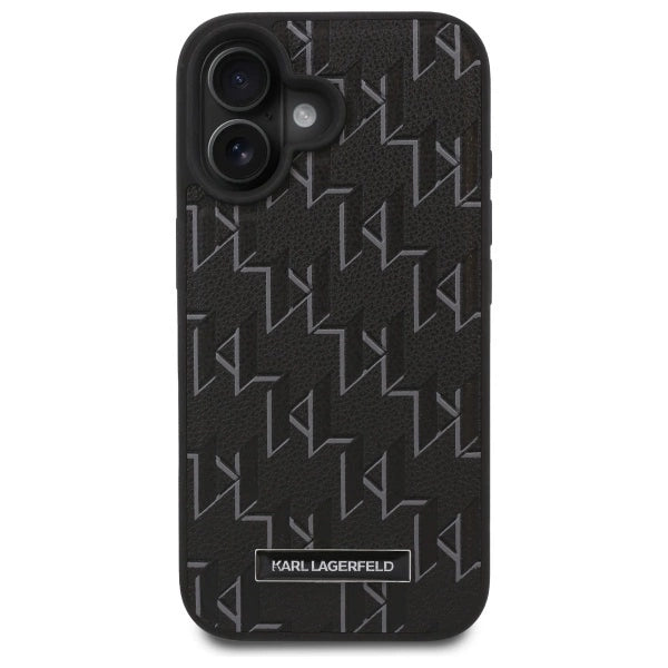 Karl Lagerfeld Hot Stamp Magsafe iPhone 16 Case - Black_2