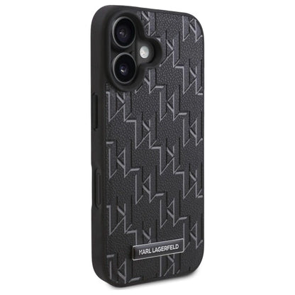 Karl Lagerfeld Hot Stamp Magsafe iPhone 16 Case - Black_3