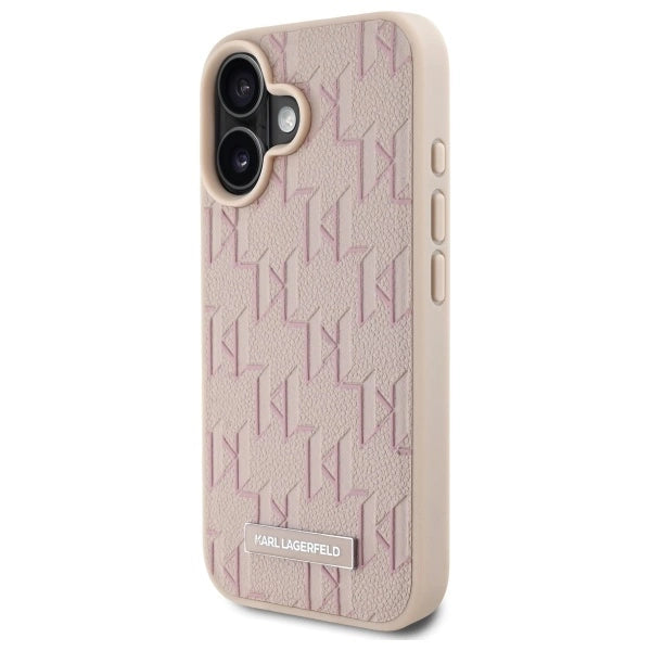 Karl Lagerfeld Hot Stamp Magsafe iPhone 16 Case - Pink_1