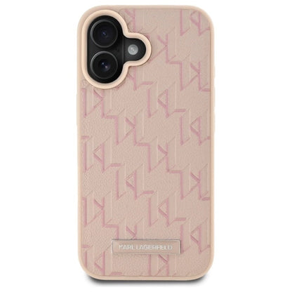 Karl Lagerfeld Hot Stamp Magsafe iPhone 16 Case - Pink_2