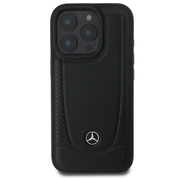 Mercedes Leather Urban Case for iPhone 16 Pro Max - Black_2