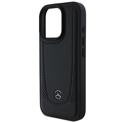 Mercedes Leather Urban Case for iPhone 16 Pro Max - Black_5