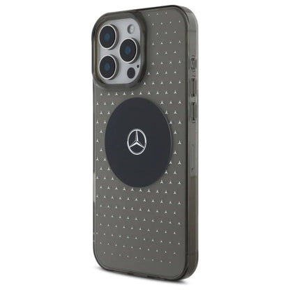 Mercedes MB Case Star Pattern for iPhone 16 Pro - Black_1