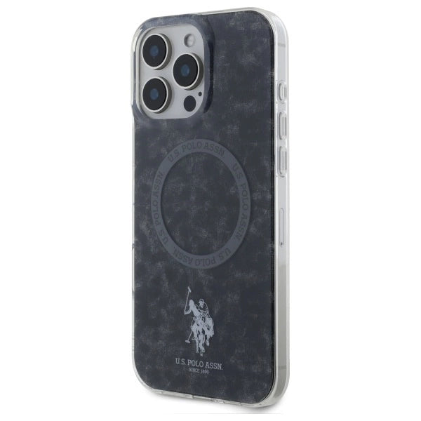 US Polo IML Ring MagSafe iPhone 16 Pro Case - Black_1