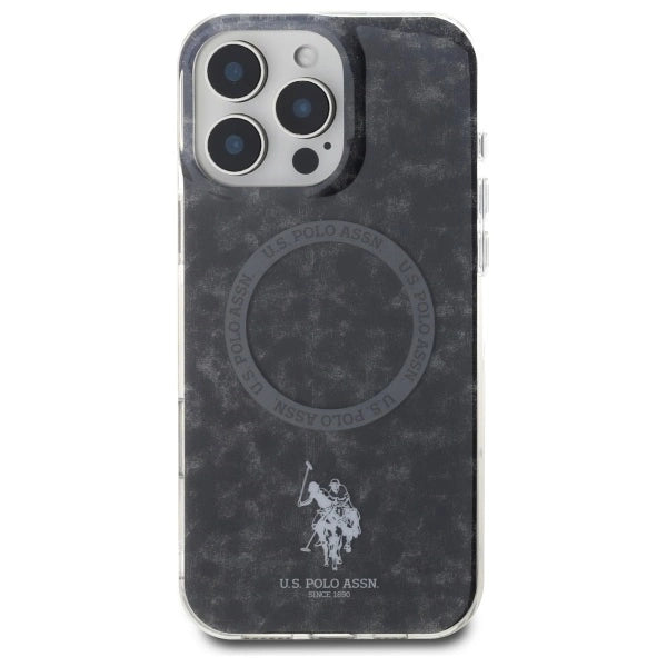 US Polo IML Ring MagSafe iPhone 16 Pro Case - Black_2